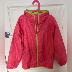 Columbia Girls Ommitech wind jacket, rose and neon green